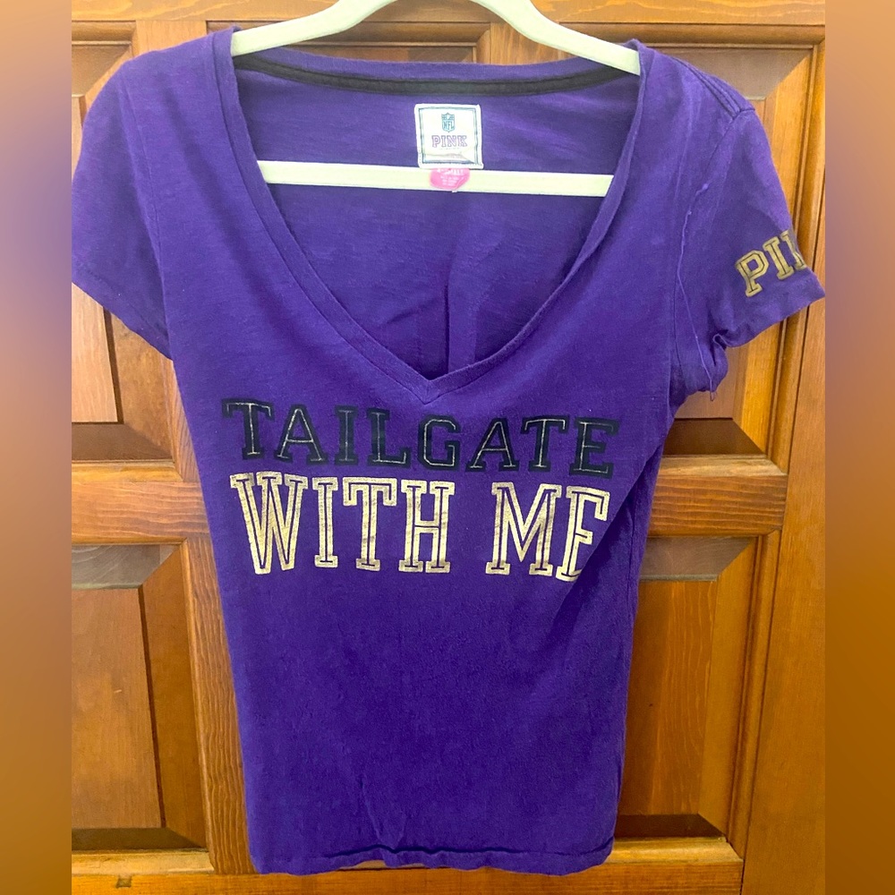 XS PINK Victorias Secret Baltimore Ravens T-Shirt